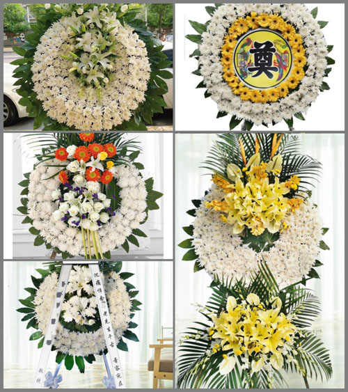 山西晋中昔阳县乐平镇上秦山村花圈速递